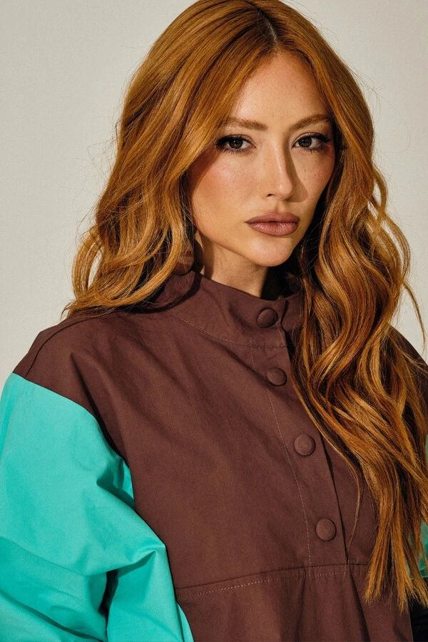 Jaqueta Anorak Bicolor