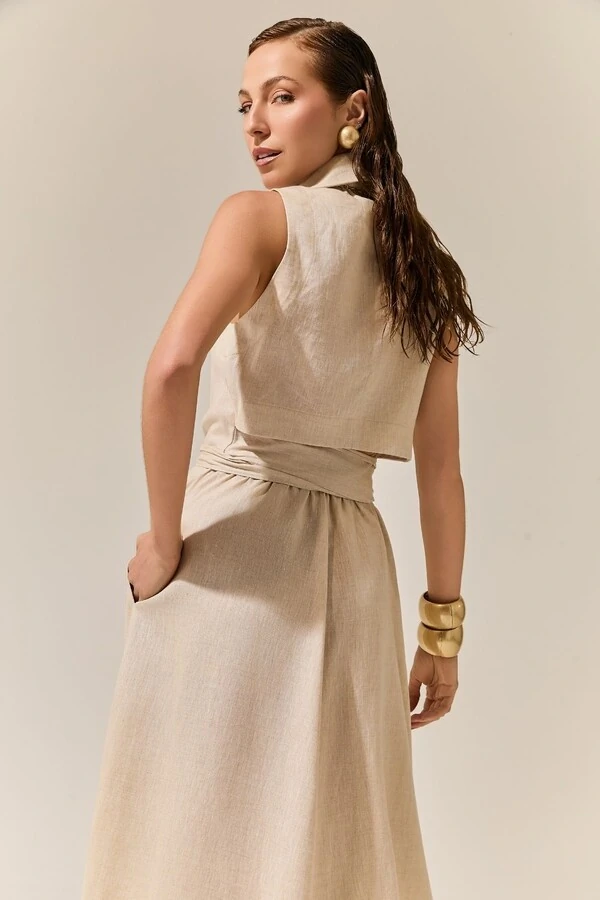 Vestido Chemise Linho