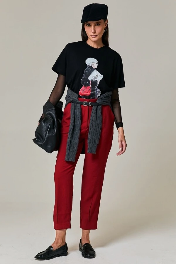 T-shirt Algodão Estampa Miranda