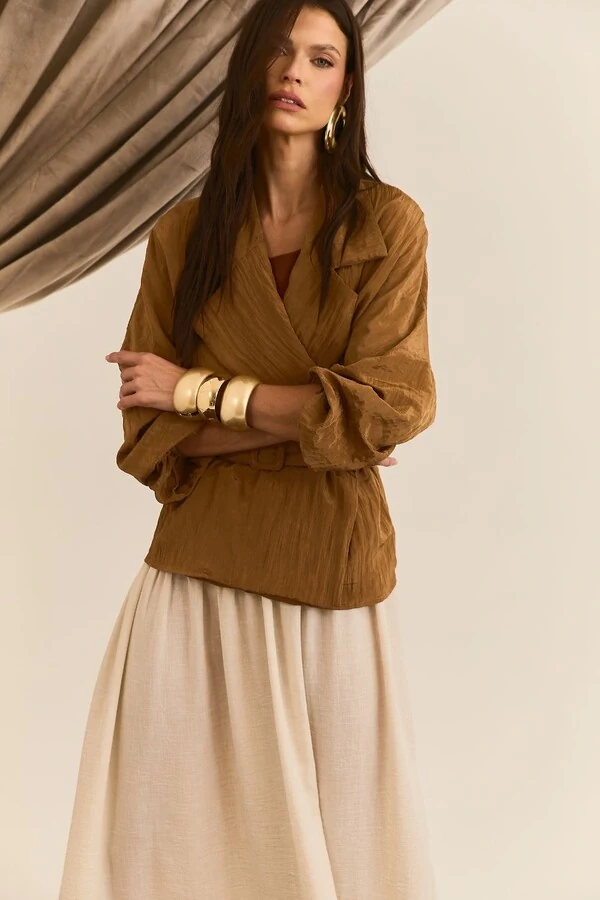 Camisa Transpassada Faixa