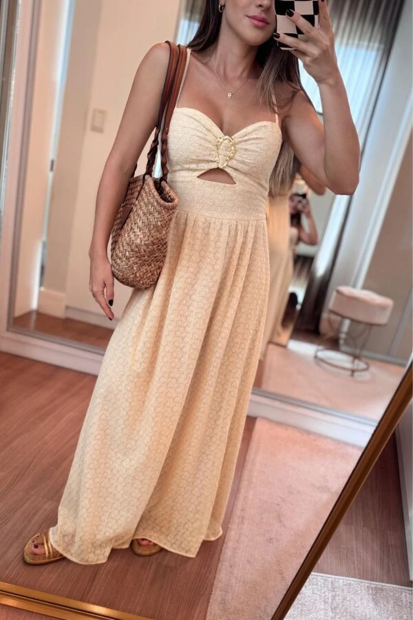 Vestido Fivela Busto