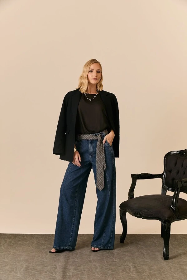 Blazer Alongado Com Lapela