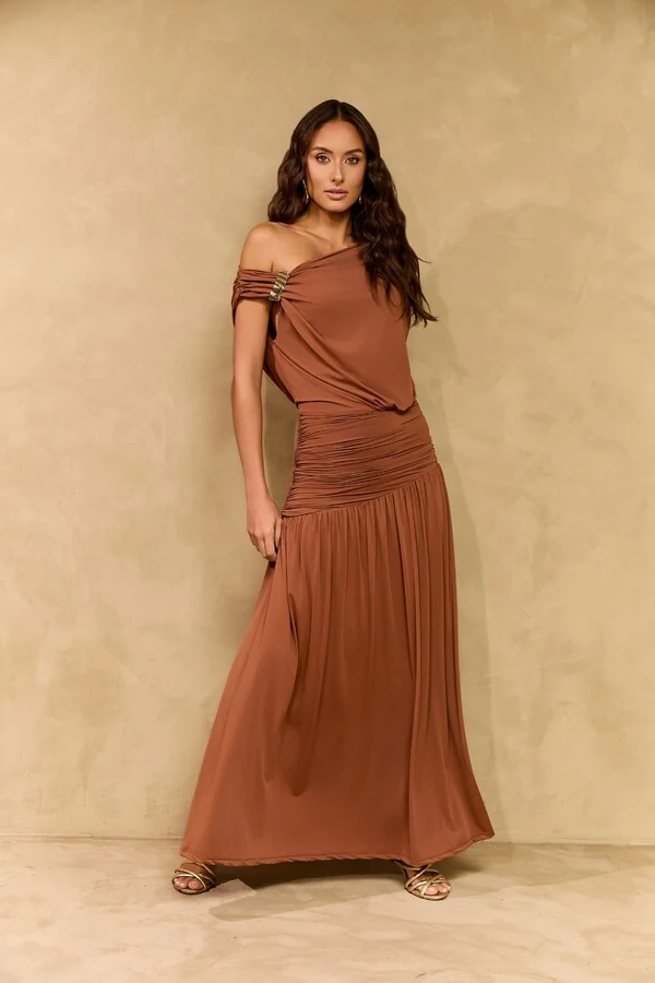 Vestido Pala Drapeada