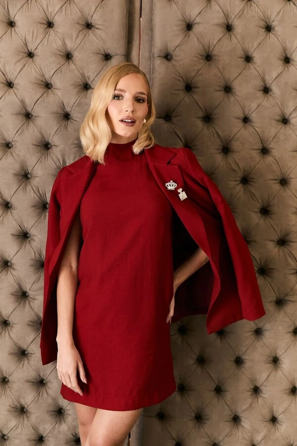 Vestido Curto Gola Amarração