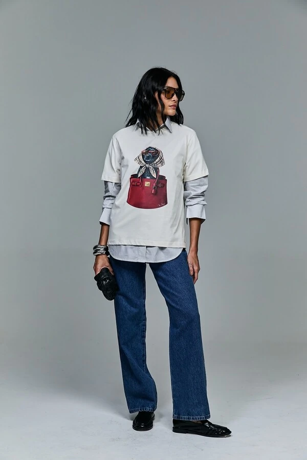 T-shirt Estampada Mascote Mabella