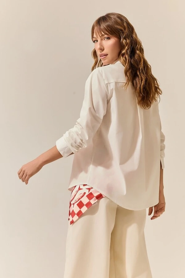 Camisa Zíper Tricoline