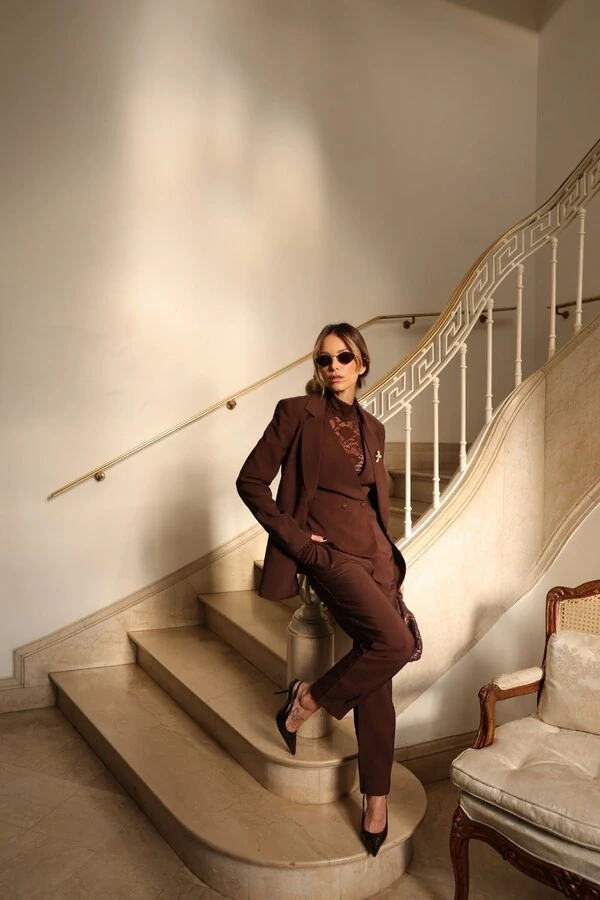 Blazer Alongado Com Lapela