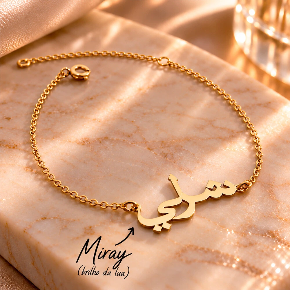 Foto Pulseira Nome Personalizado Em Árabe