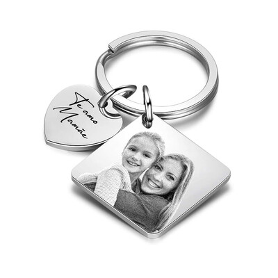 Foto Chaveiro Personalizado Premium com 2 pingentes