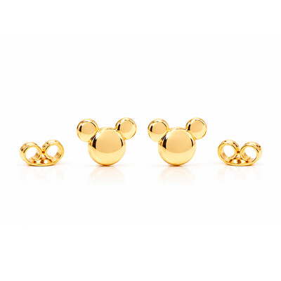 Foto Brinco Infantil Orlando Mini Ouro Amarelo 18K
