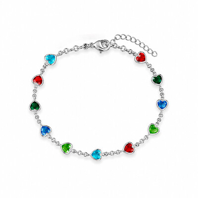 Foto Pulseira Colors Mosaico de Afetos em Aço Inox