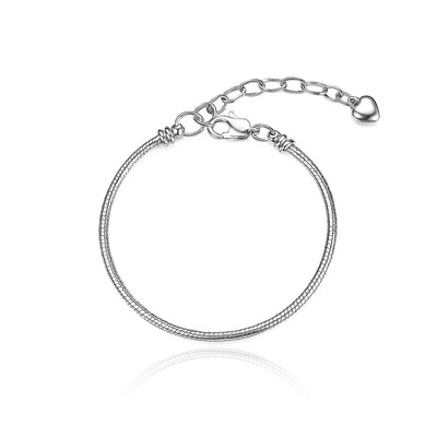 Foto Pulseira Corrente para Berloques Ajustável em Aço Inox Premium