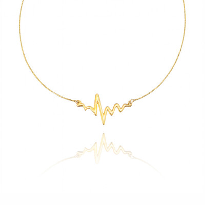 Foto Colar Batimento do Amor Ouro Amarelo 18K