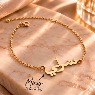 Foto Pulseira Nome Personalizado Em Árabe
