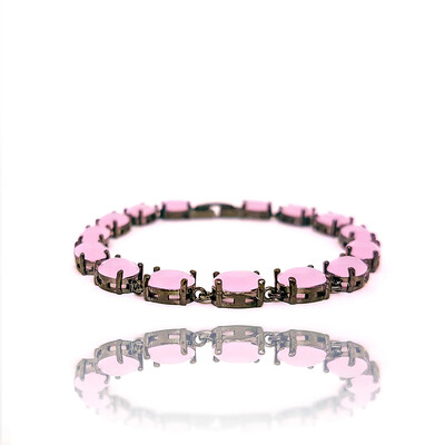 Foto Pulseira Patagônia Cristal Rose Black Rhodium