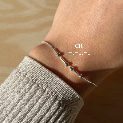 Foto Pulseira Código Morse Personalizada