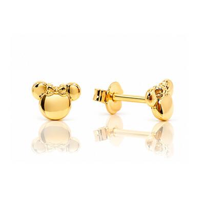 Foto Brinco Infantil Orlando Laço Mini Ouro Amarelo 18K