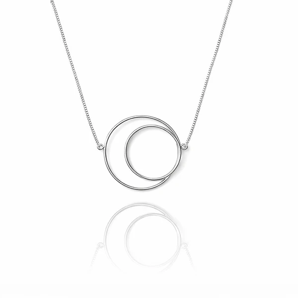 Colar Eclipse Ouro Branco