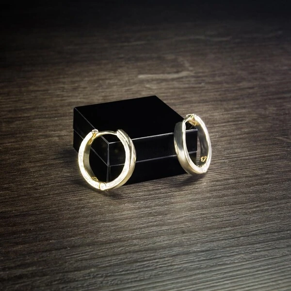 Brinco Argola Lisa Brunette Little Ouro Amarelo 18K