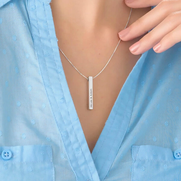 Colar Barra Nomes Personalizado