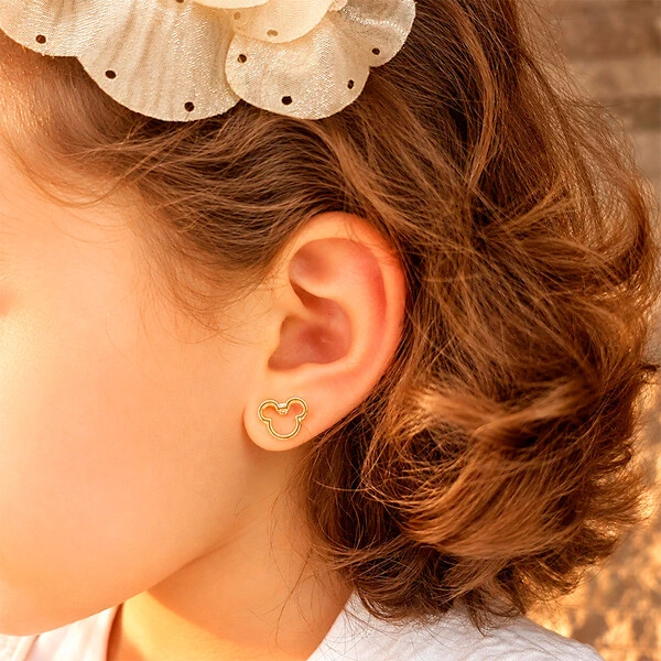 Brinco Infantil Orlando Delicate Ouro Amarelo 18K
