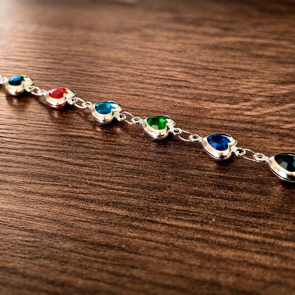 Pulseira Colors Mosaico de Afetos em Aço Inox