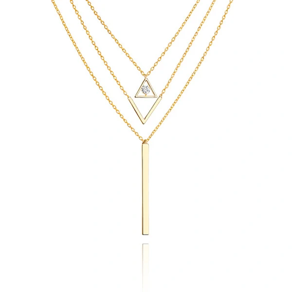 Colar Trio Velmont Ouro Amarelo 18K