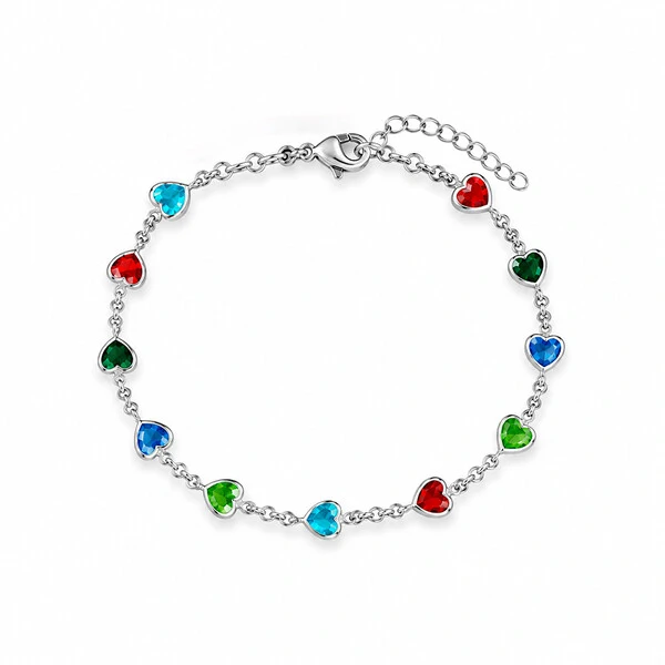 Pulseira Colors Mosaico de Afetos em Aço Inox