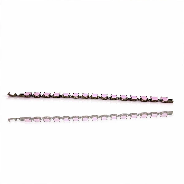 Pulseira Patagônia Cristal Rose Black Rhodium
