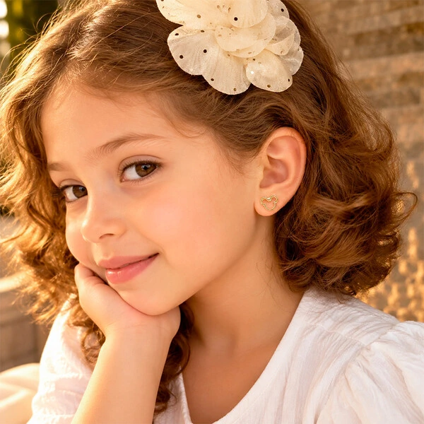 Brinco Infantil Orlando Delicate Ouro Amarelo 18K