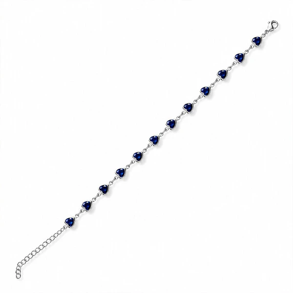 Pulseira Mosaico Eterno Azul Marinho em Aço Inox