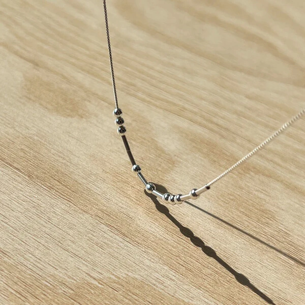 Colar Codigo Morse Personalizado