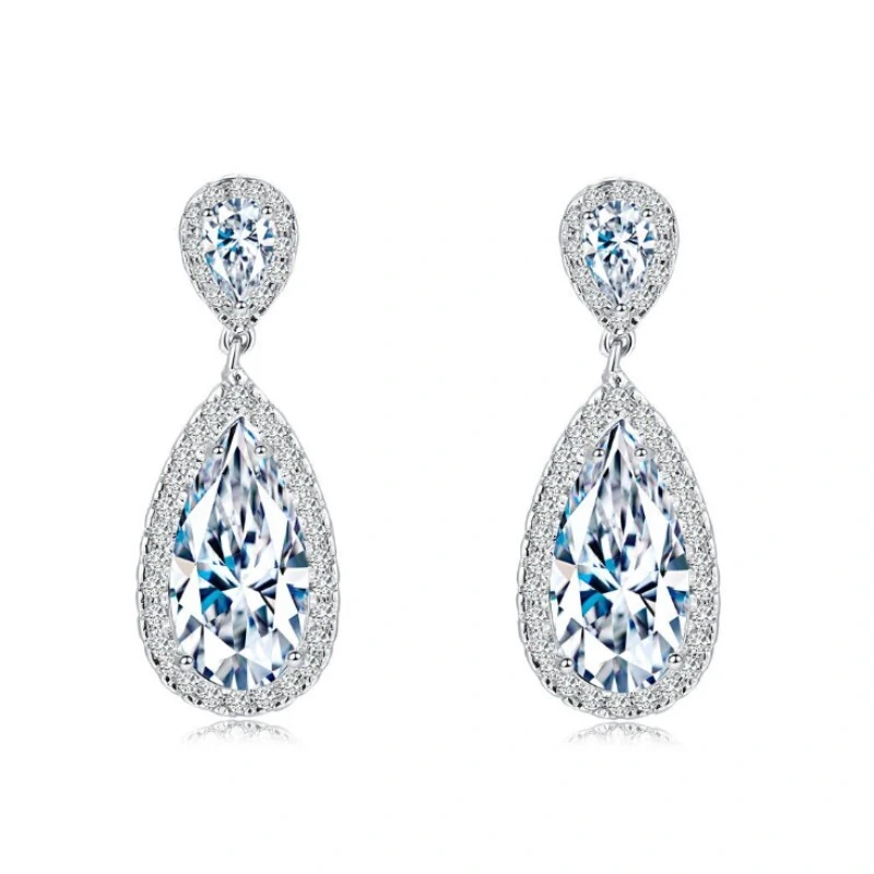 FotoBrinco Harbour gota zircônias brancas ródio branco