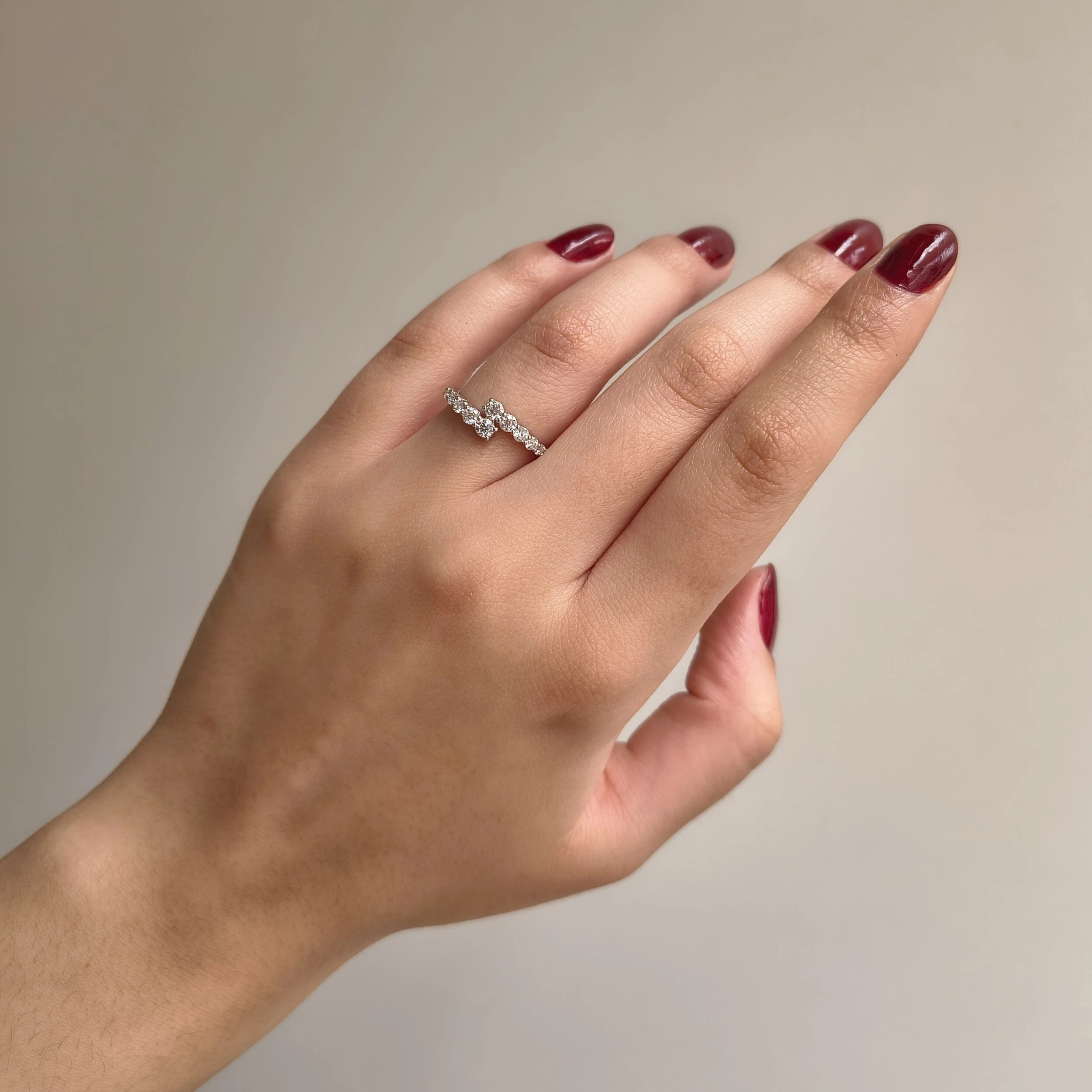 FotoAnel Volt Moissanite prata 925