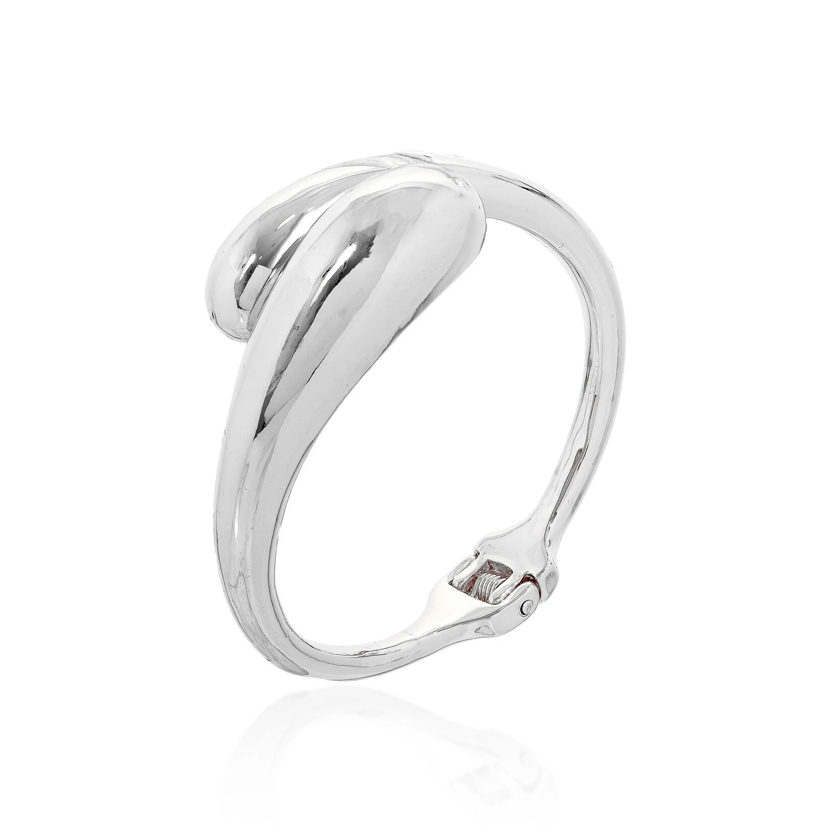 FotoPulseira bracelete Florence liso ródio branco