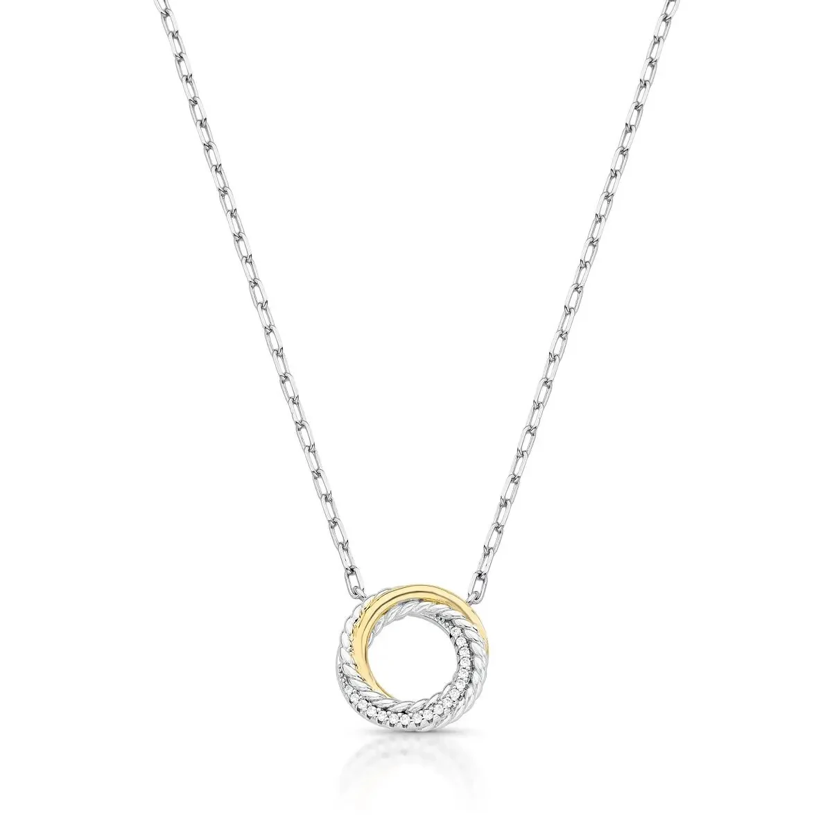 FotoColar Orbit círculo zircônias brancas mix de banhos