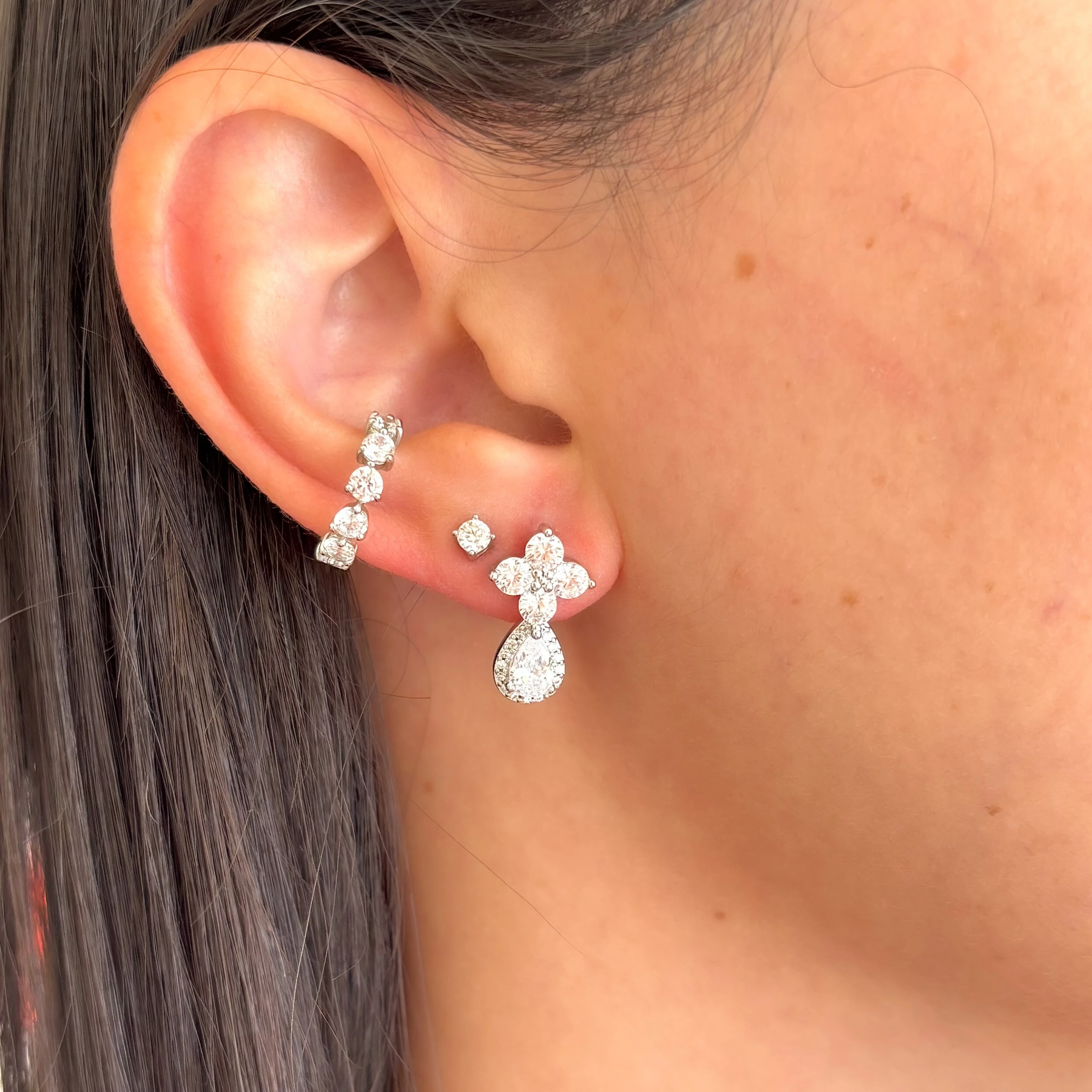 FotoBrinco Lillet zircônia branca ródio branco