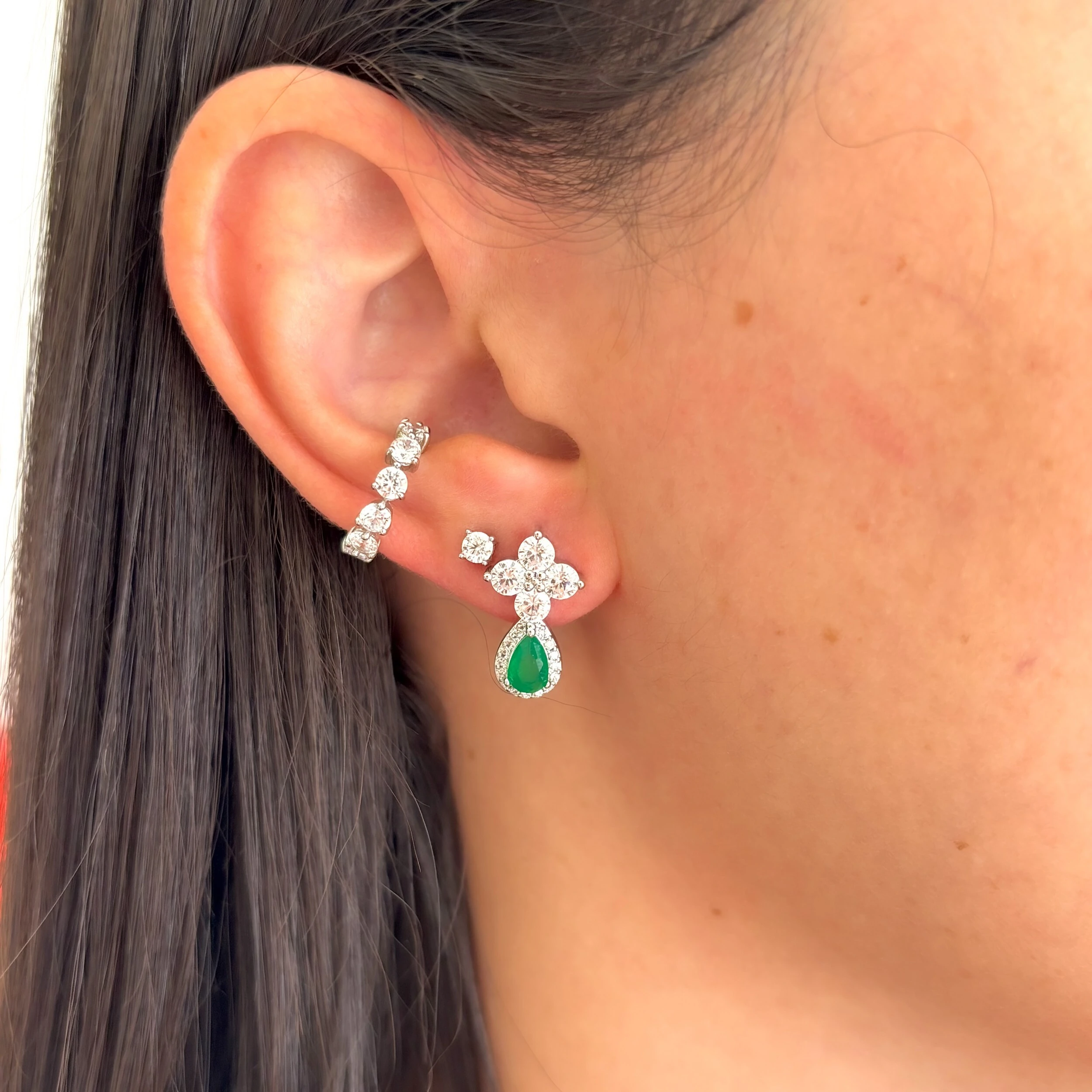 FotoBrinco Lillet esmeralda fusion ródio branco