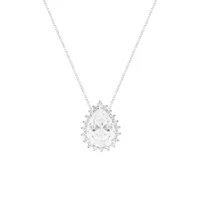 Colar Lola gota zircônia branca prata 925