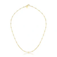 Colar Vicky bolinhas lisas ouro (40cm)