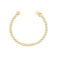 Pulseira Luiza cravejada com zircônias ouro