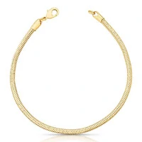 Pulseira malha rabo de rato ouro (3mm)