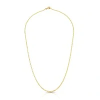 Colar Urban bolinhas lisas achatadas ouro (60cm)