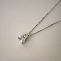 Colar Tróia zircônia branca ródio branco