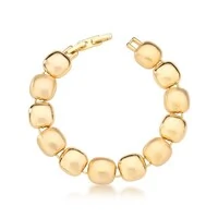 Pulseira bracelete Milano acetinado ouro