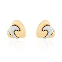 Brinco Audrey abaulado liso mix de banhos