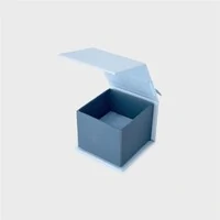 Caixinha de anel para presente em papel e veludo (azul)
