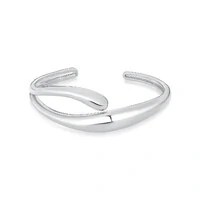 Pulseira bracelete Diana vazado liso ródio branco