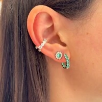 Piercing fake Sky zircônias brancas prata 925