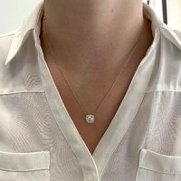 Colar Lella zircônia branca prata 925